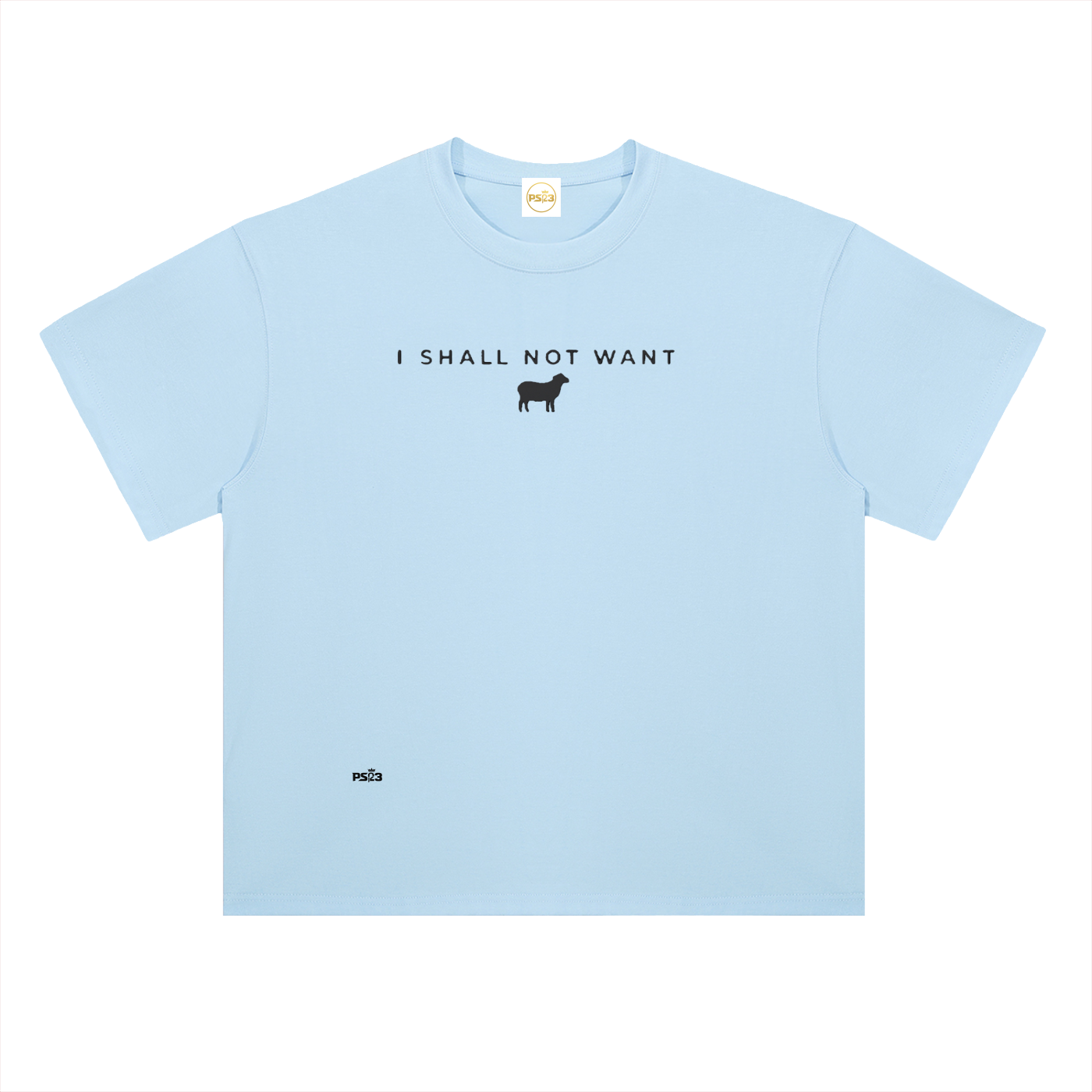 PS23 I shall not want Heavyweight Drop Shoulder Cotton T-Shirt