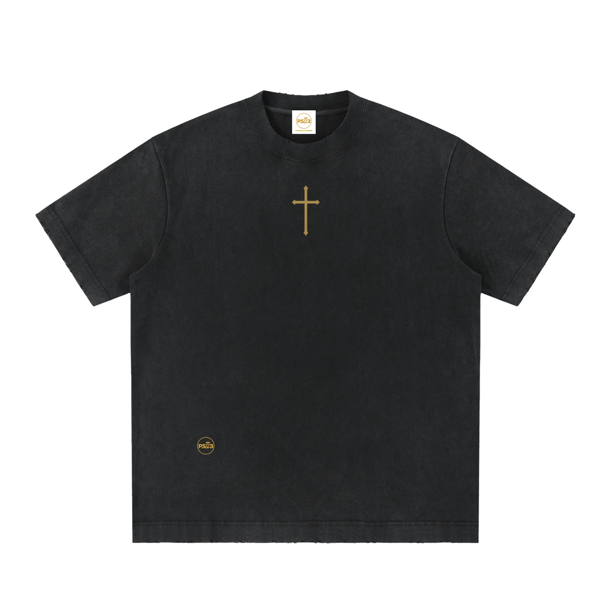 PS23 The Cross Super Heavyweight Vintage Washed T-Shirt