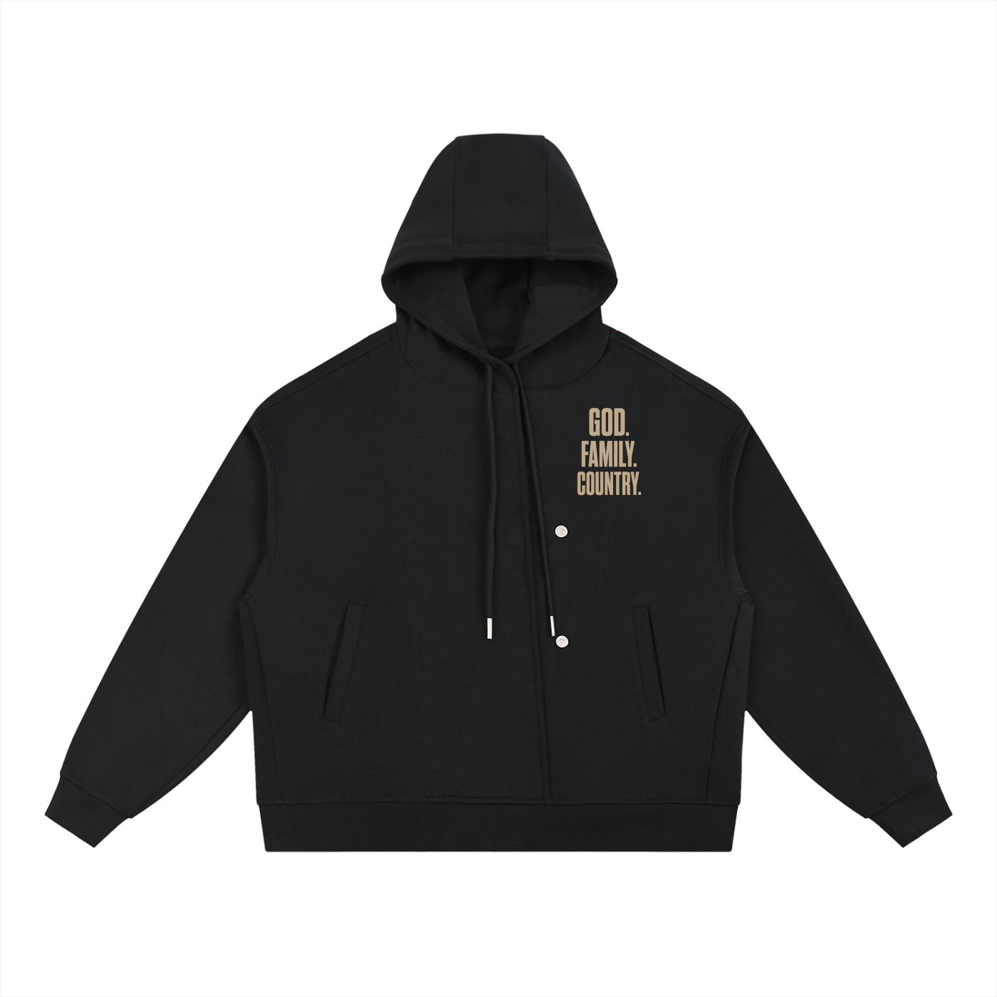 PS23 GFC Boxy Button Placket Hoodie