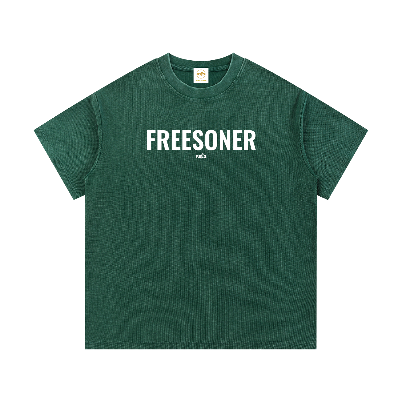 PS23 Freesoner Mineral Wash Waffle Knit T-Shirt