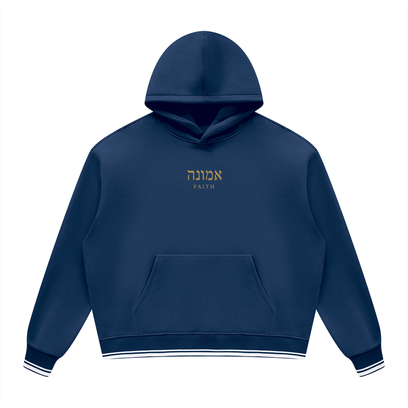 PS23 Hebrew Faith Unisex Oversized Color Block Fleece Hoodie