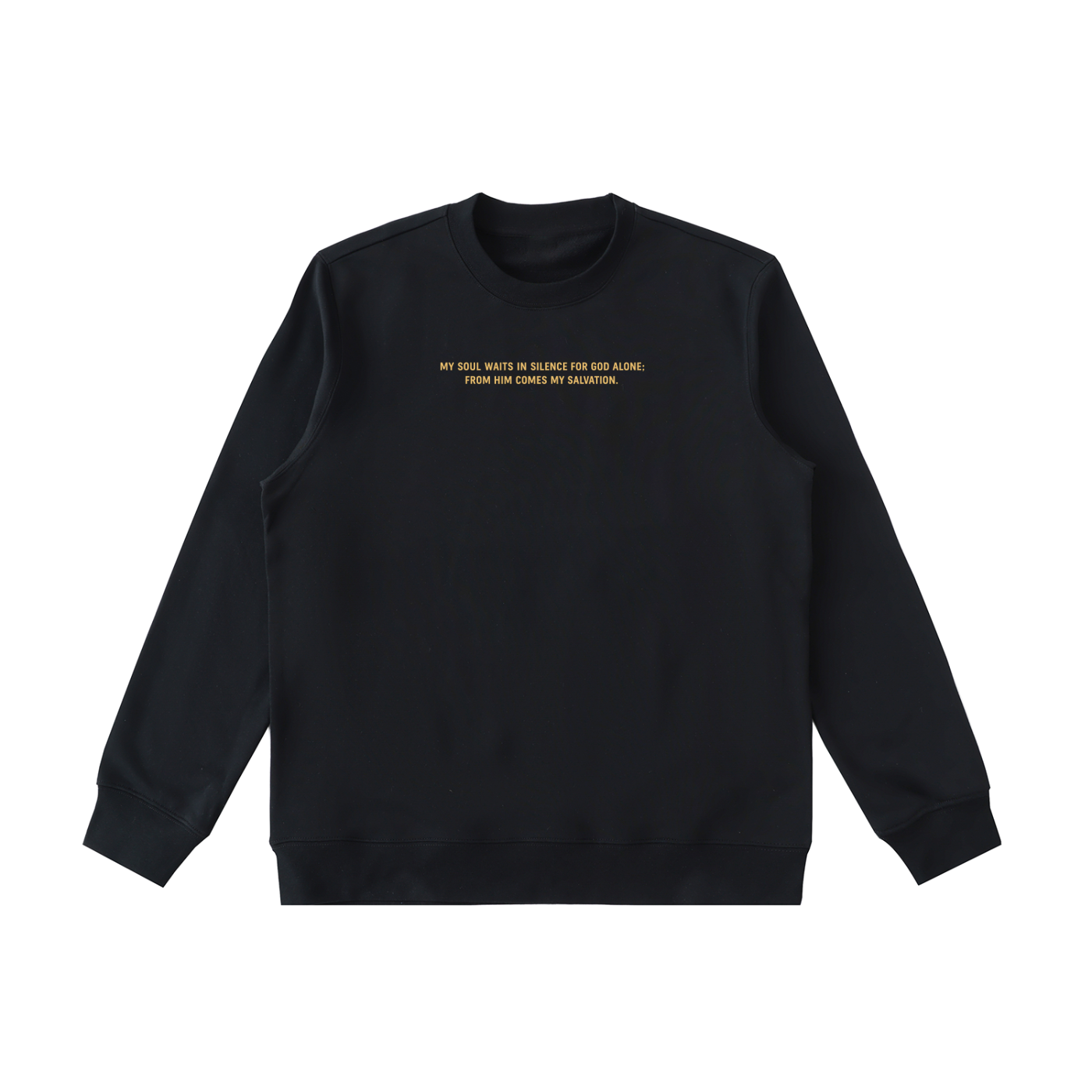 PS23 Psalm 62:1 Essential Heavyweight Crewneck  Sweatshirt