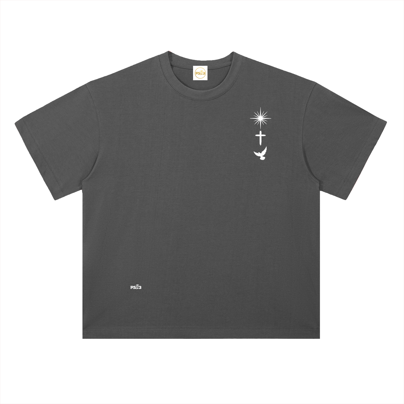 PS23 Trinity Heavyweight Drop Shoulder Cotton T-Shirt