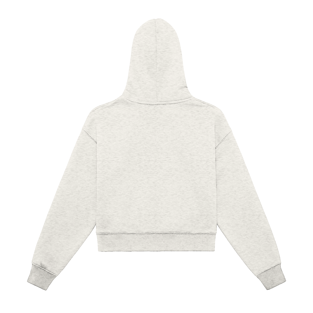 PS23 Hebrew Favour Women Fleeced Zip-Up Cropped Hoodie