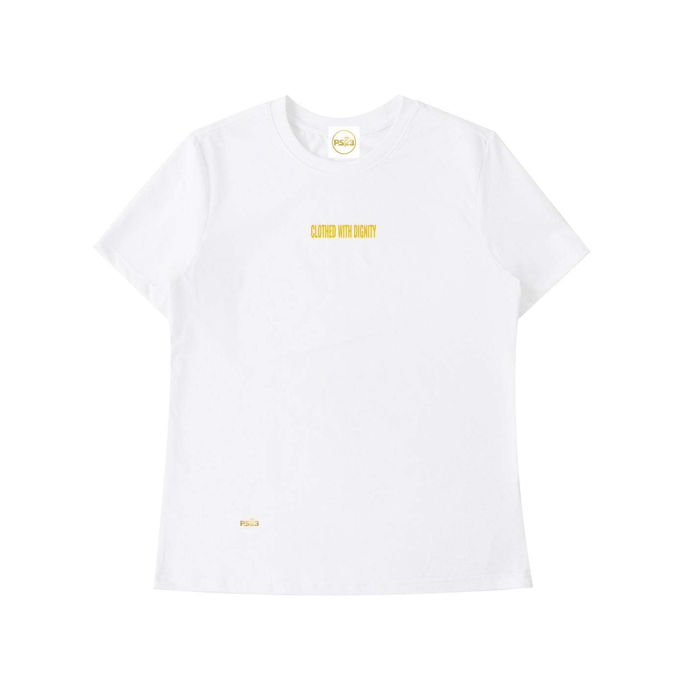 PS23 Women Clothed with dignity Essential Standard Shoulder T-Shirt