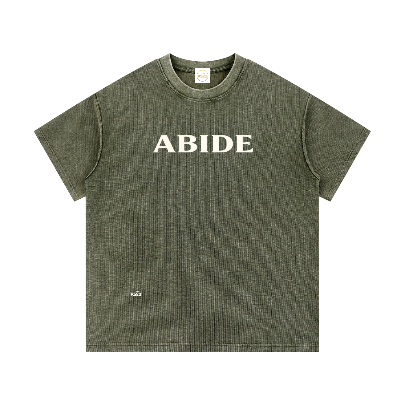 PS23 Abide Mineral Wash Waffle Knit T-Shirt