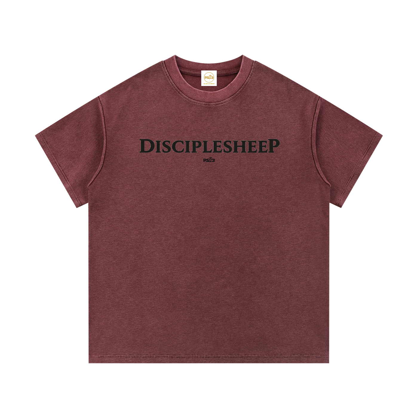 PS23 DisciplesheeP Mineral Wash Waffle Knit T-Shirt