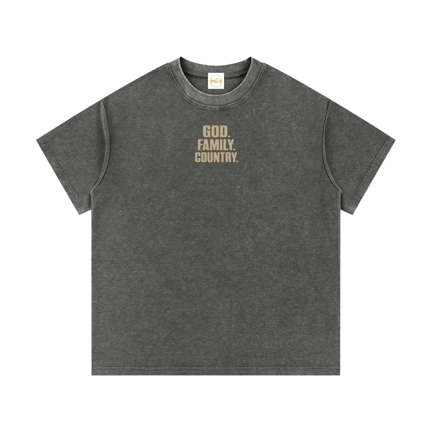 PS23 GFC Mineral Wash Waffle Knit T-Shirt