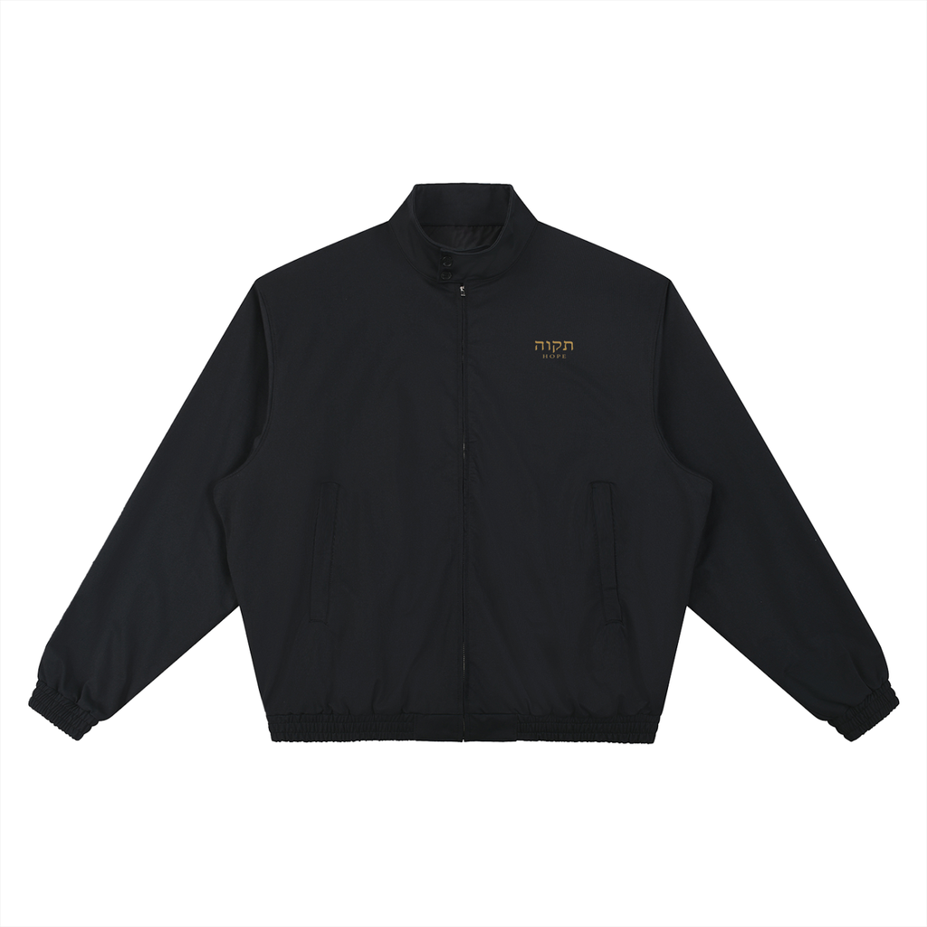 PS23 Hebrew Faith Stand Collar Bomber Jacket