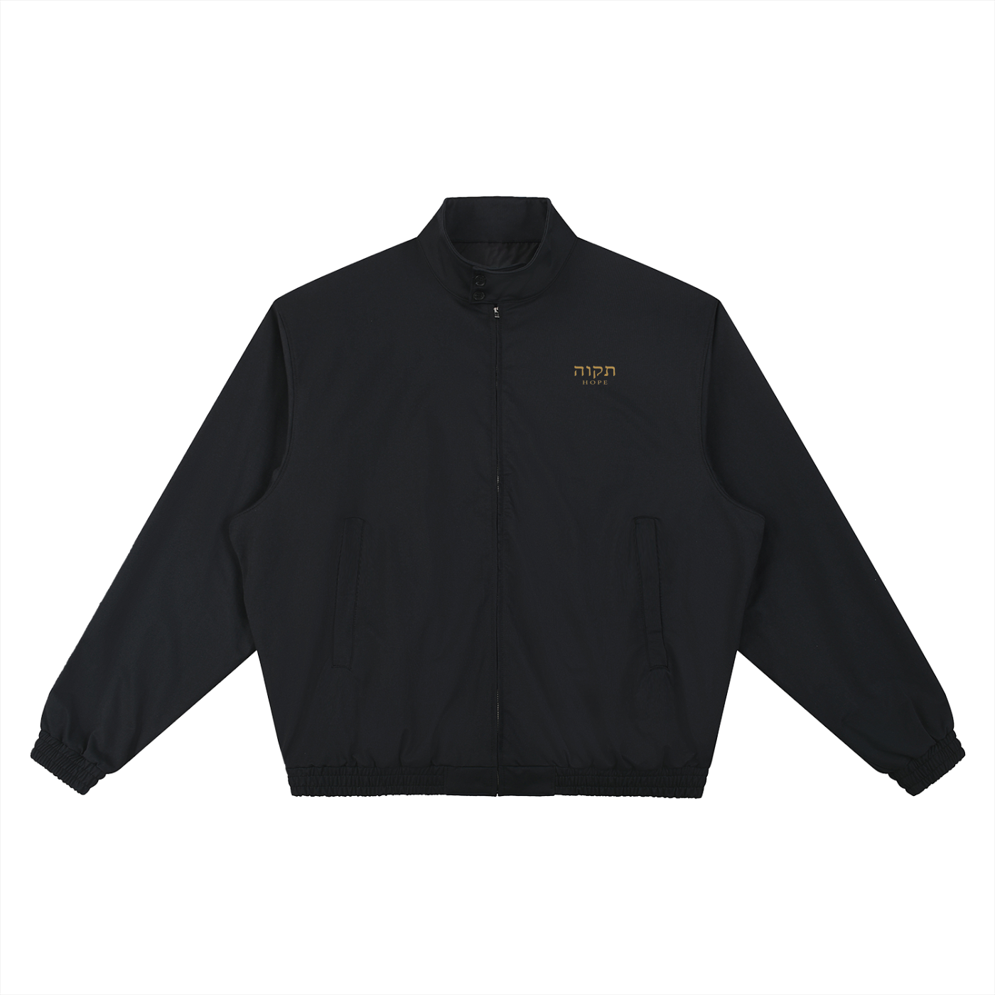 PS23 Hebrew Faith Stand Collar Bomber Jacket