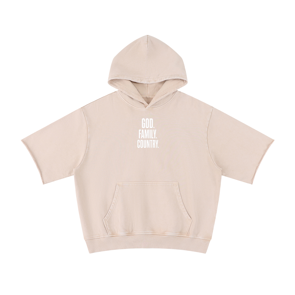 PS23 GFC Unisex Mineral Wash Short Sleeve Hoodie