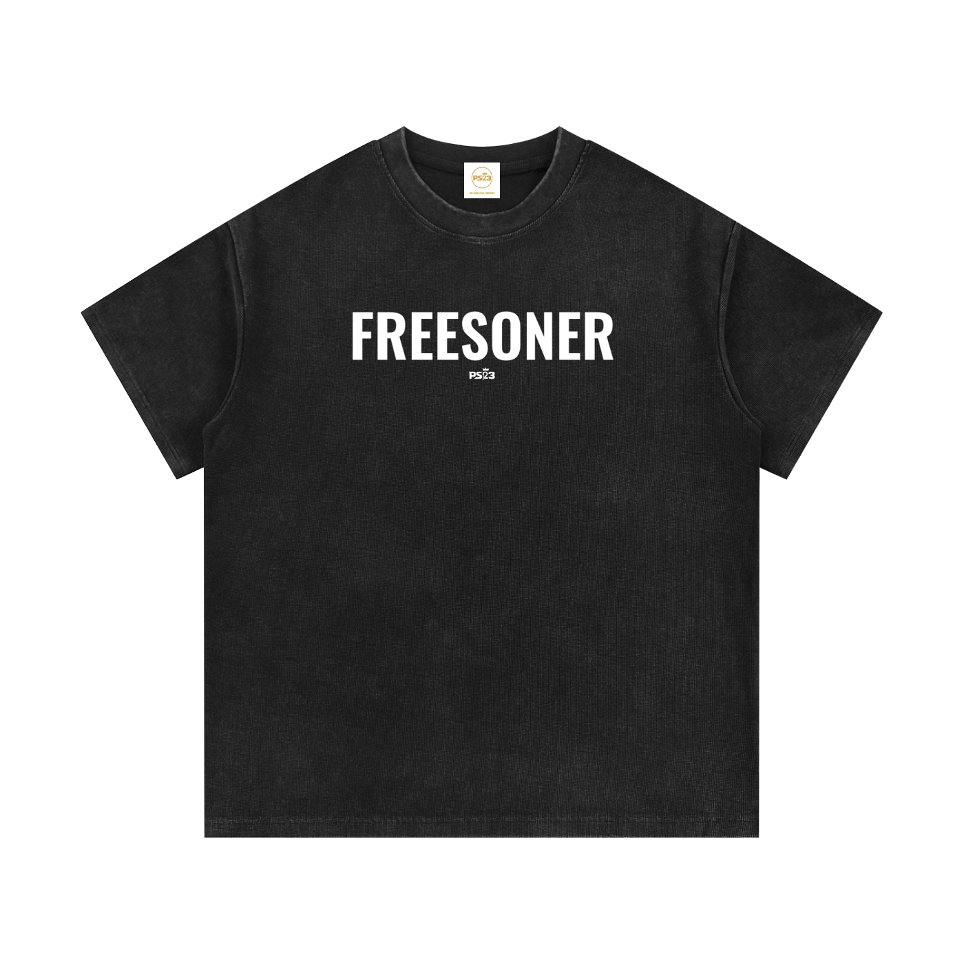PS23 Freesoner Mineral Wash Waffle Knit T-Shirt