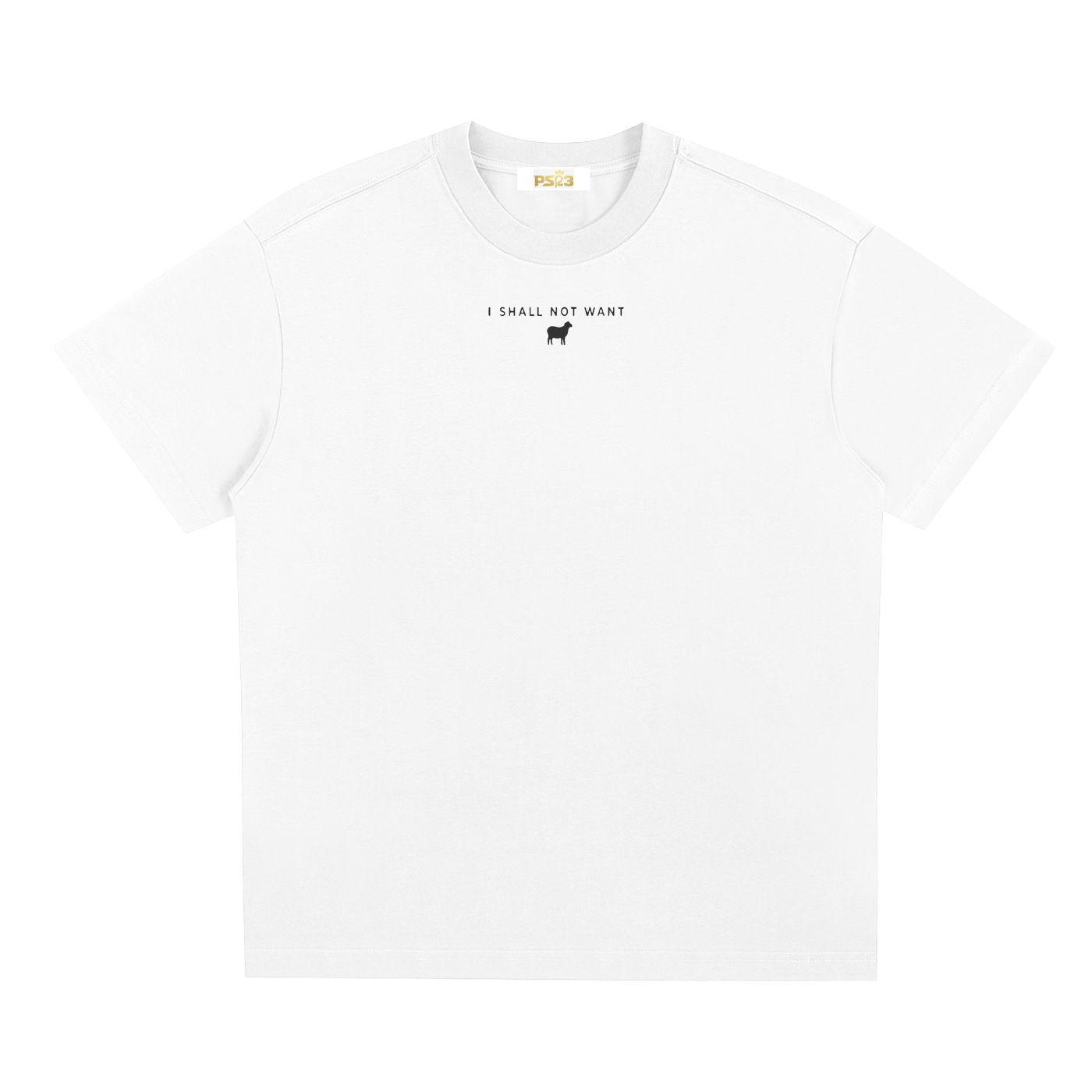 PS23 I shall not want black ink Sorona Quick-Dry Cooling T-Shirt