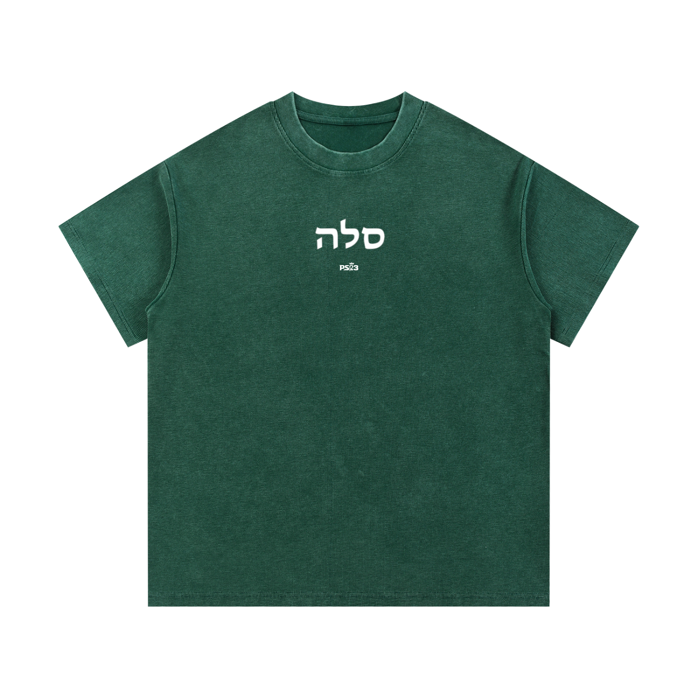 PS23 Hebrew Selah Mineral Wash Waffle Knit T-Shirt