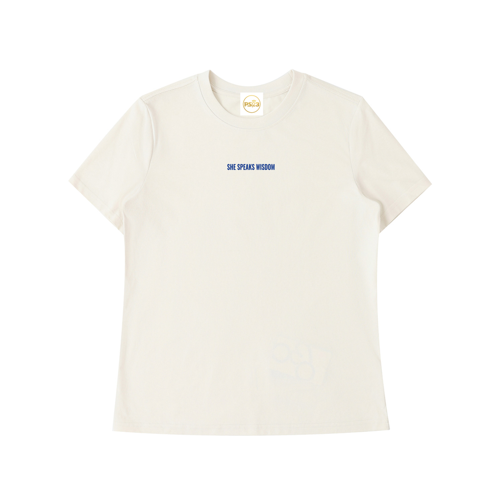 PS23 Women She speaks wisdom Essential Standard Shoulder T-Shirt