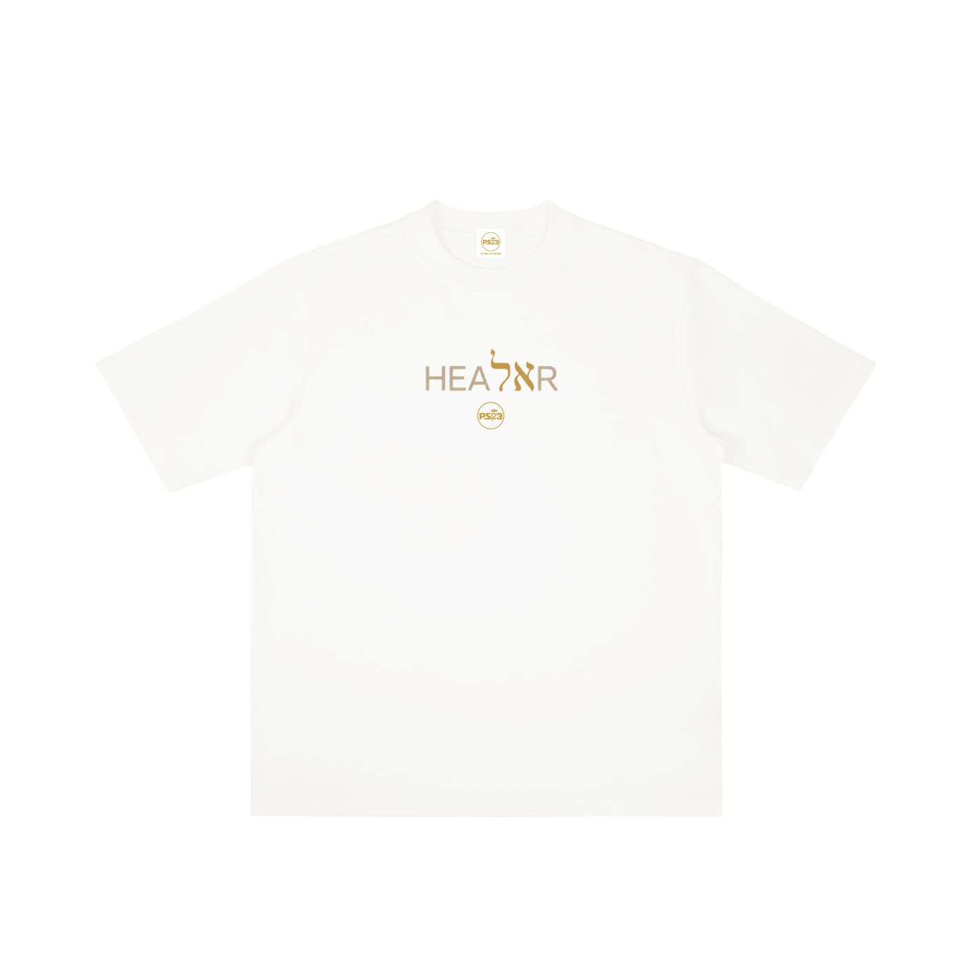 PS23 Bilingual Concept Healer Vintage Wash Drop Shoulder T-shirt