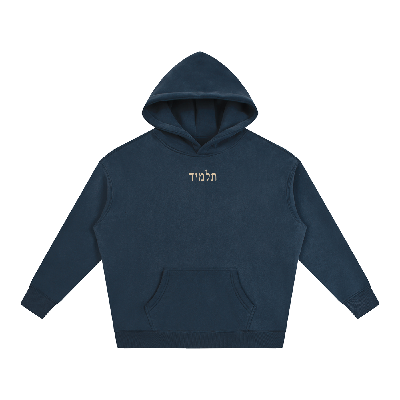 PS23 Hebrew Disciple beige Ink Oversize Fleeced Hoodie