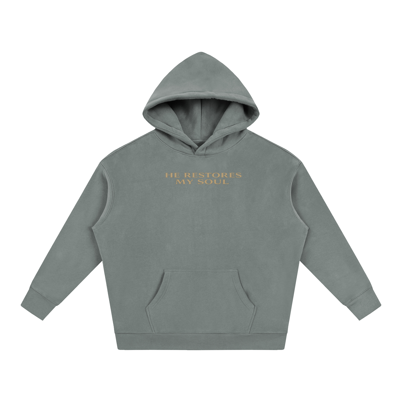 PS23 He restores my soul Oversize Fleeced Hoodie