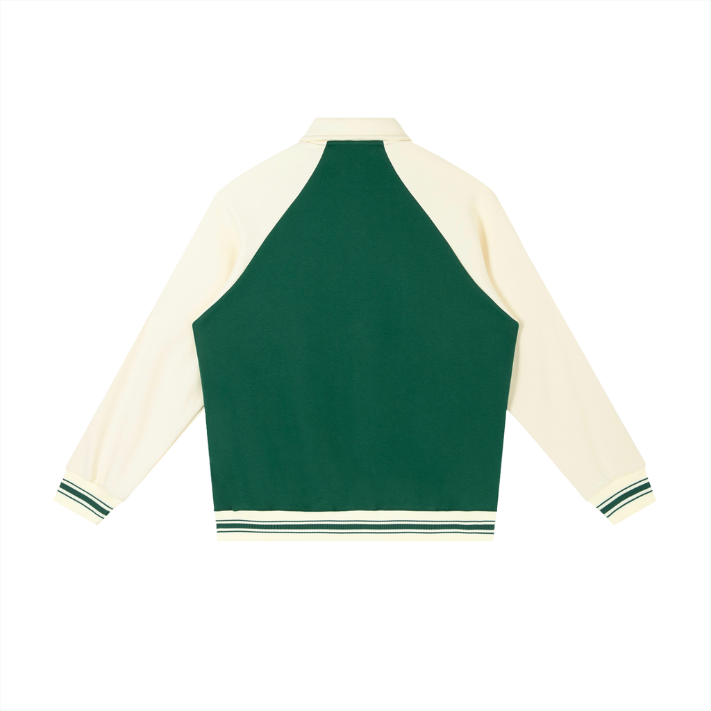 PS23 Bilingual Concept Selah Contrast Raglan Sleeve Baseball Jacket