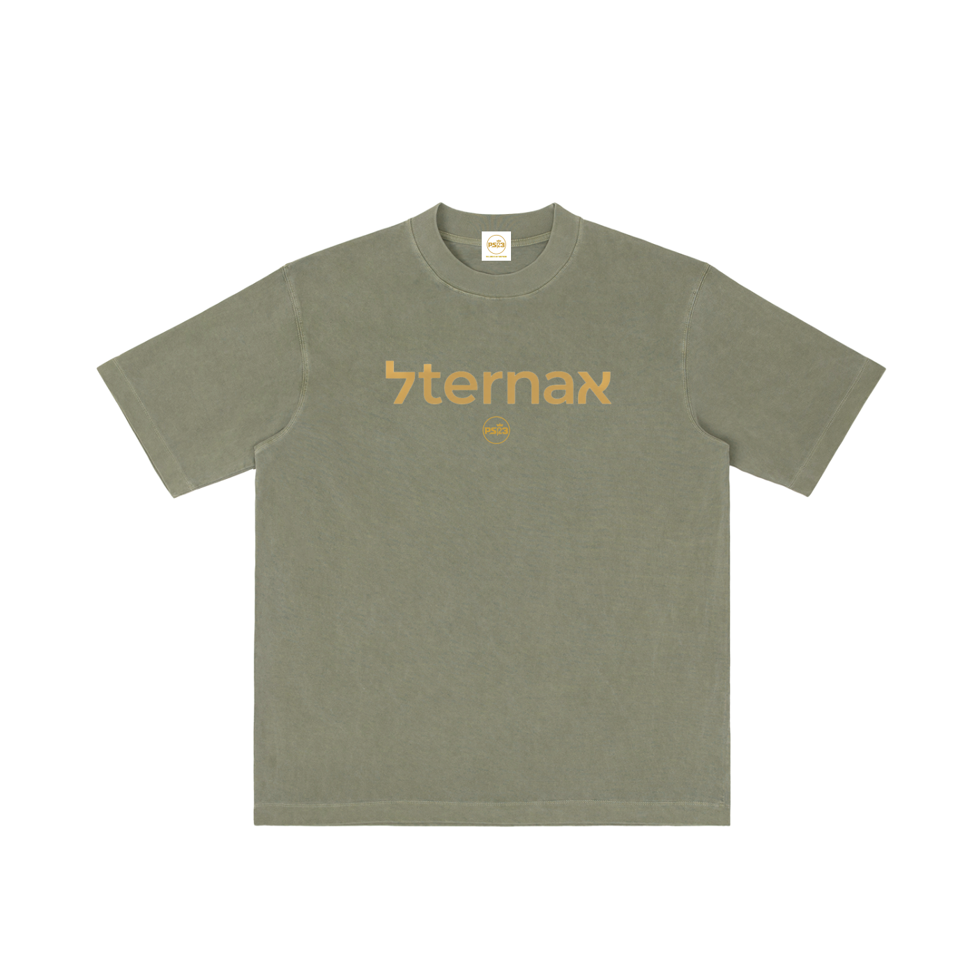 PS23 Bilingual Concept Eternal Vintage Wash Drop Shoulder T-shirt