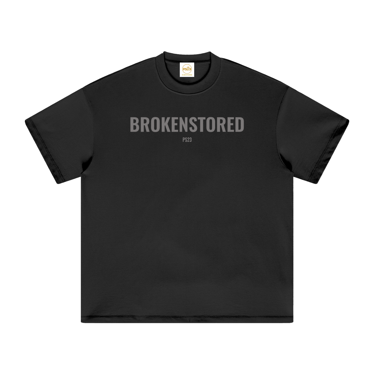 PS23 Brokenstored Grey Heavyweight Earth Tone T-Shirt
