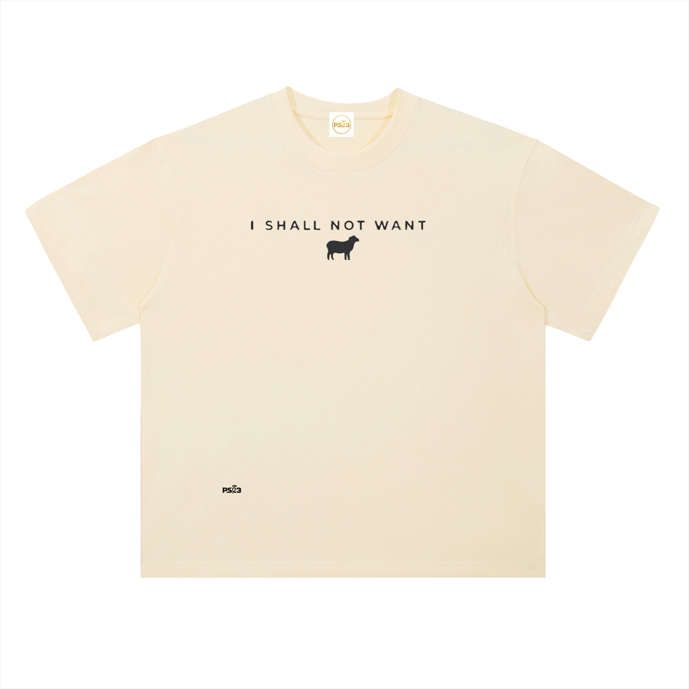 PS23 I shall not want Heavyweight Drop Shoulder Cotton T-Shirt