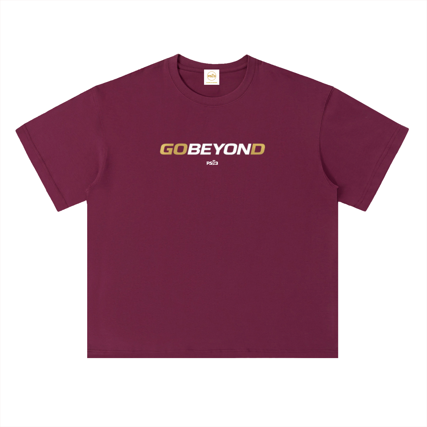 PS23 GOBEYOND Heavyweight Drop Shoulder Cotton T-Shirt
