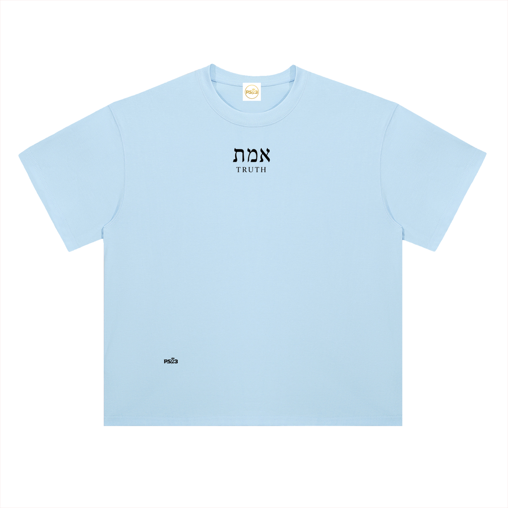 PS23 Hebrew Truth Heavyweight Drop Shoulder Cotton T-Shirt