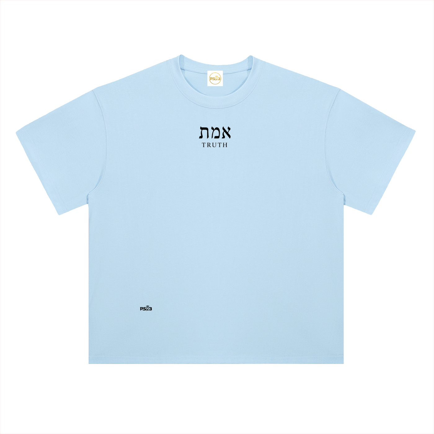 PS23 Hebrew Truth Heavyweight Drop Shoulder Cotton T-Shirt