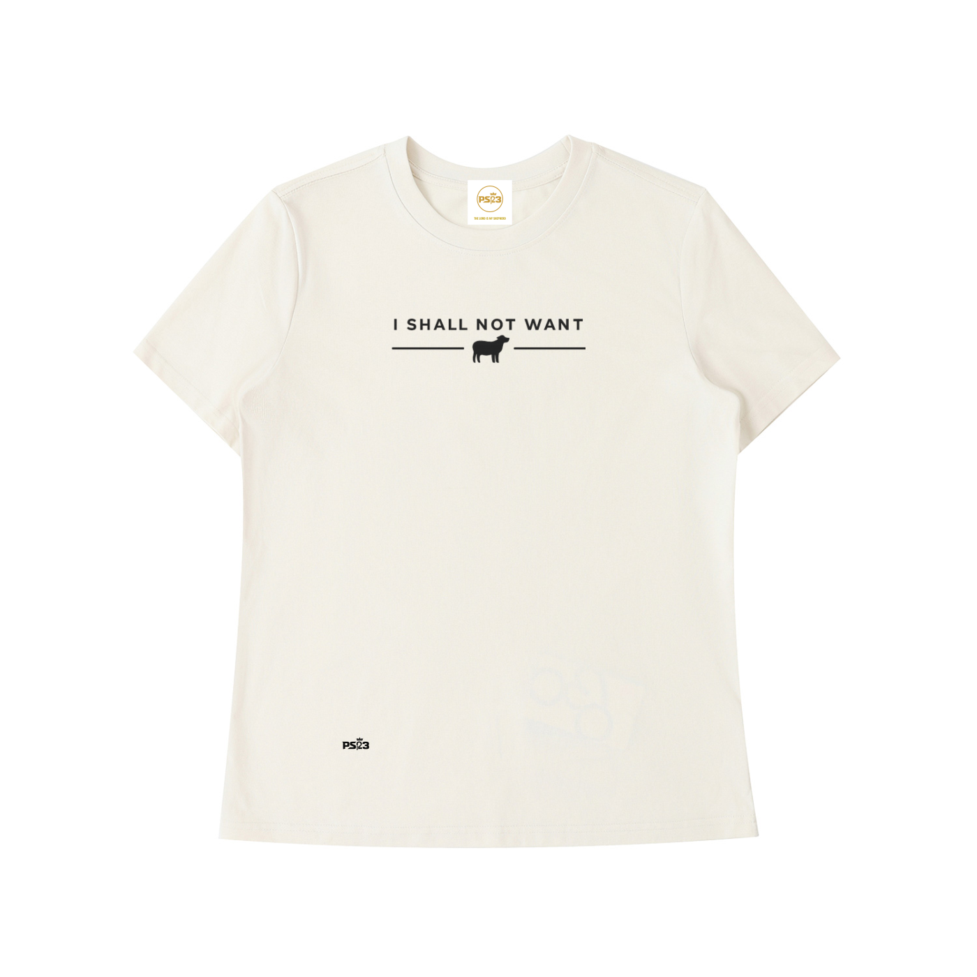 PS23 Women I shall not want Essential Standard Shoulder T-Shirt