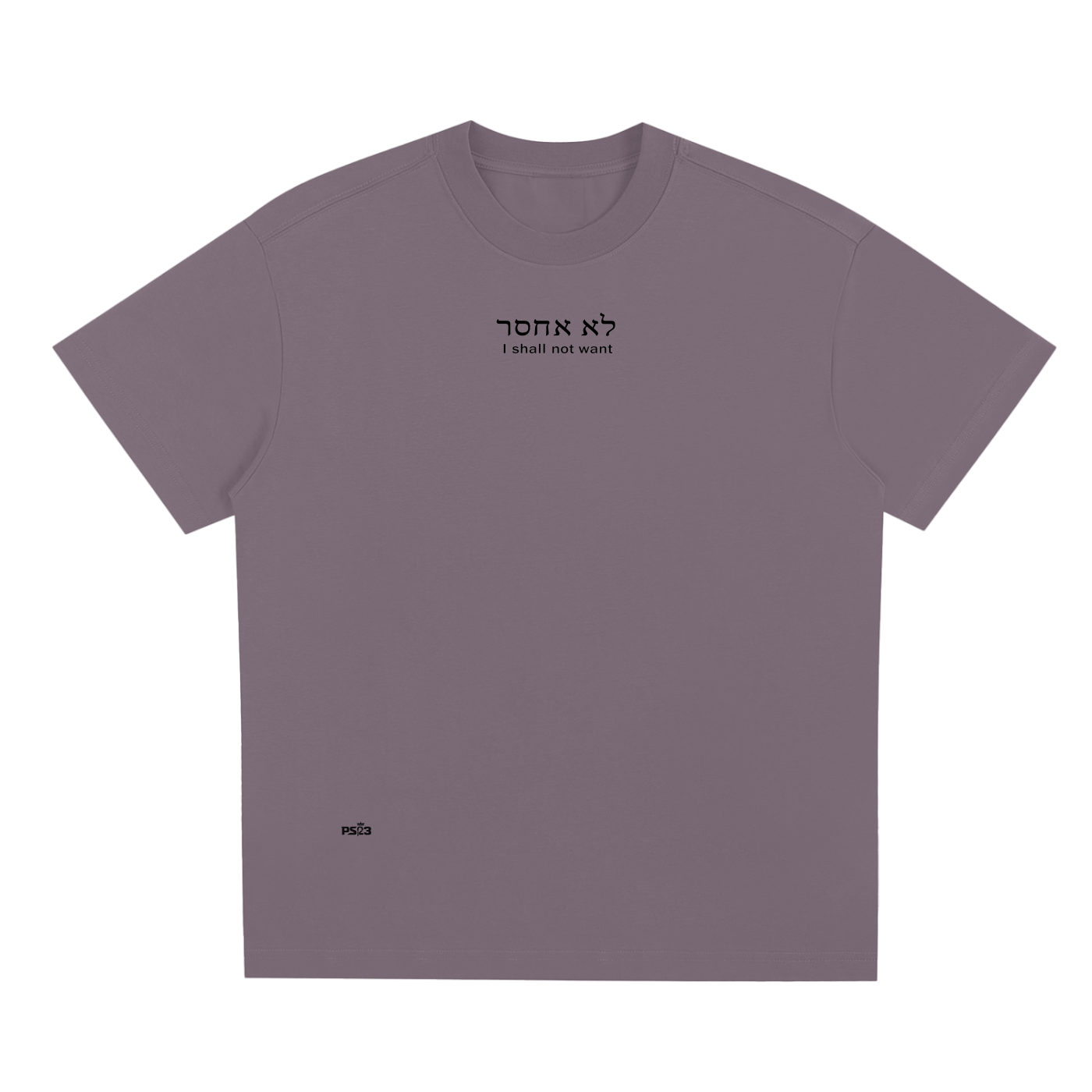 PS23 Hebrew I shall not want Sorona Quick-Dry Cooling T-Shirt