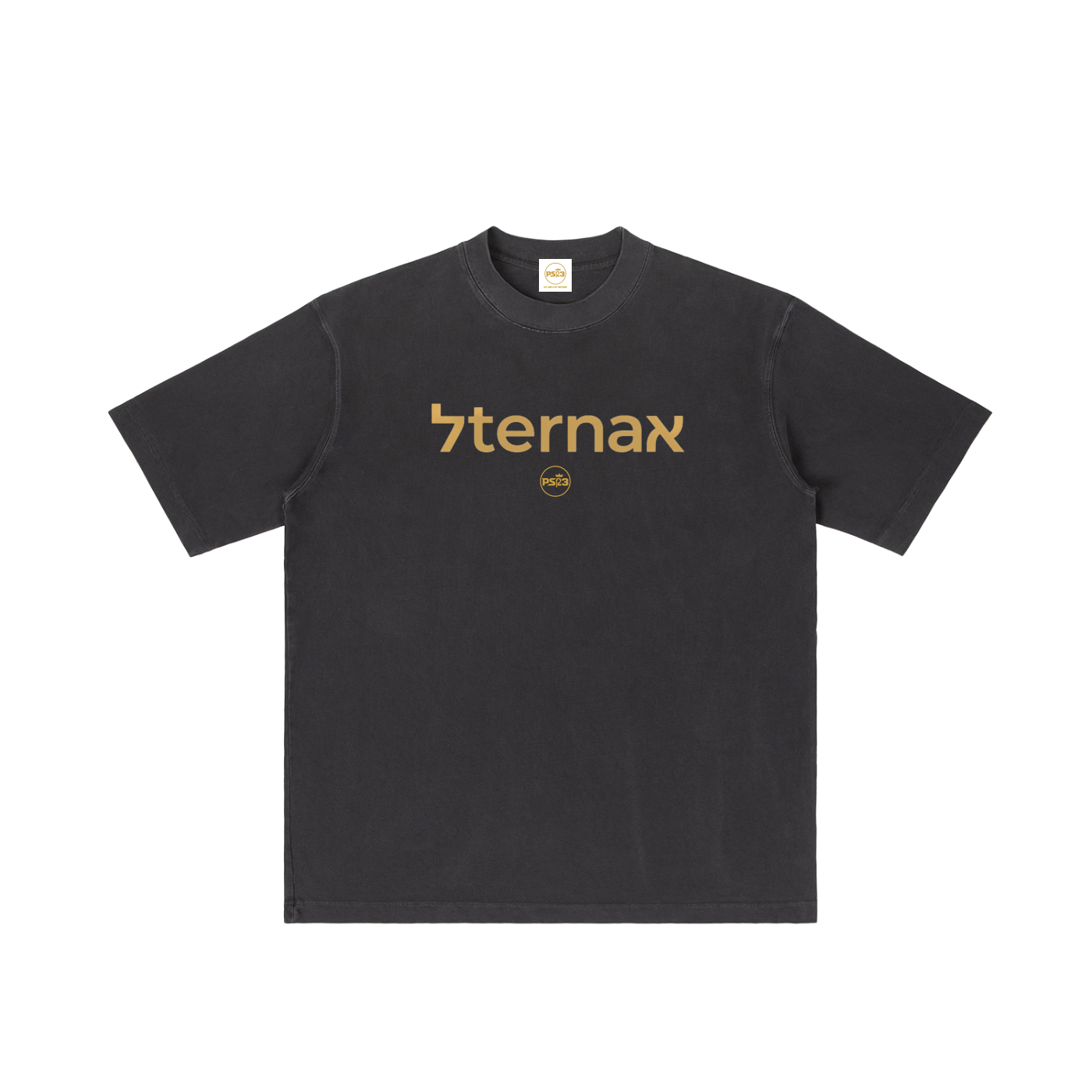 PS23 Bilingual Concept Eternal Vintage Wash Drop Shoulder T-shirt
