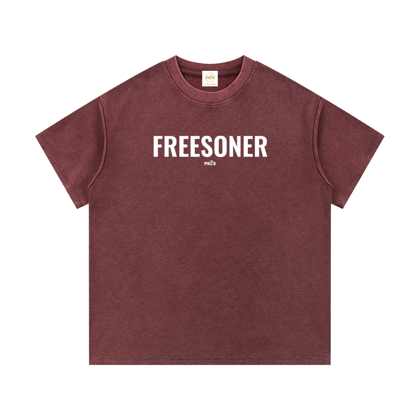 PS23 Freesoner Mineral Wash Waffle Knit T-Shirt