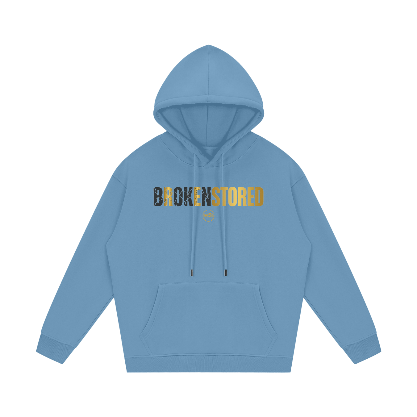 PS23 BROKENSTORED Streetwear Unisex Fleece Hoodie