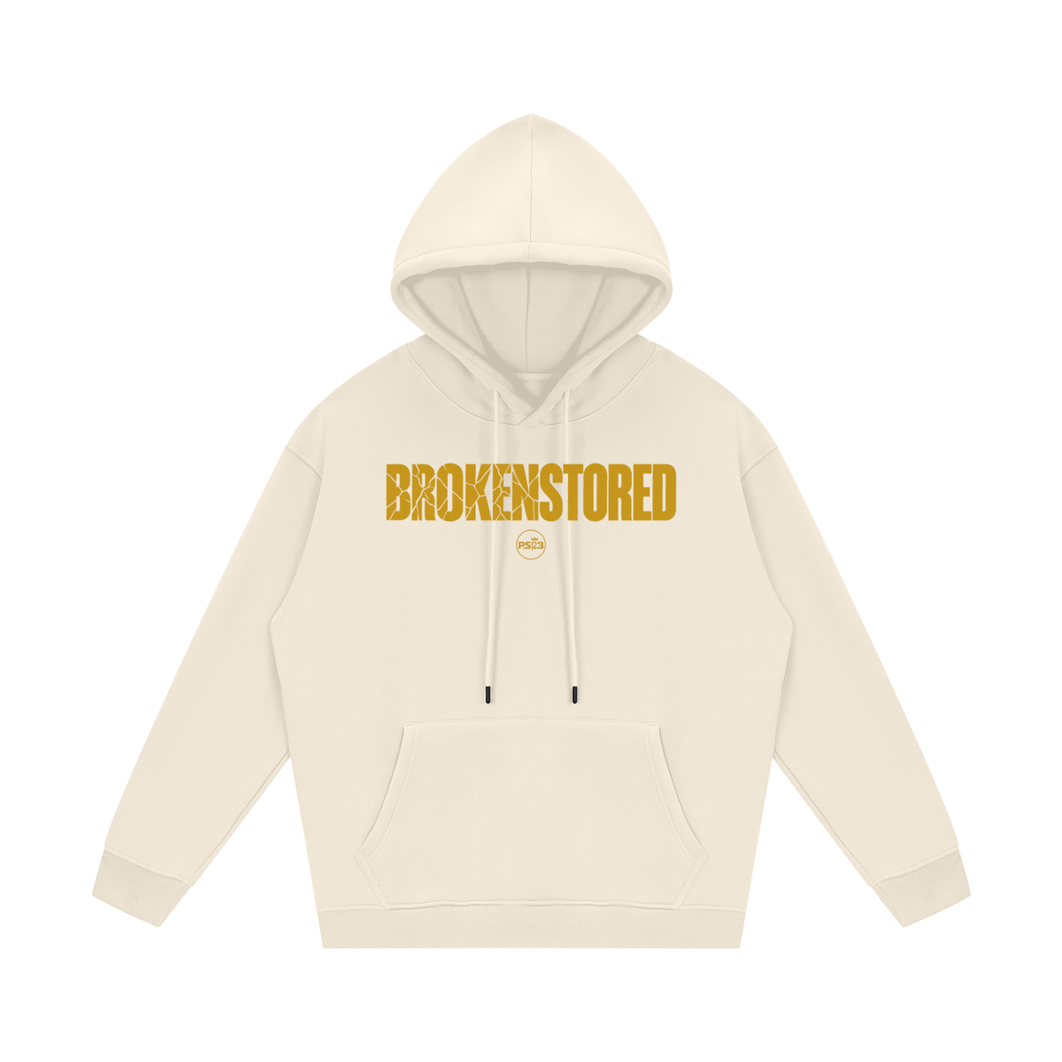 PS23 Brokenstored Gold Streetwear Unisex Fleece Hoodie