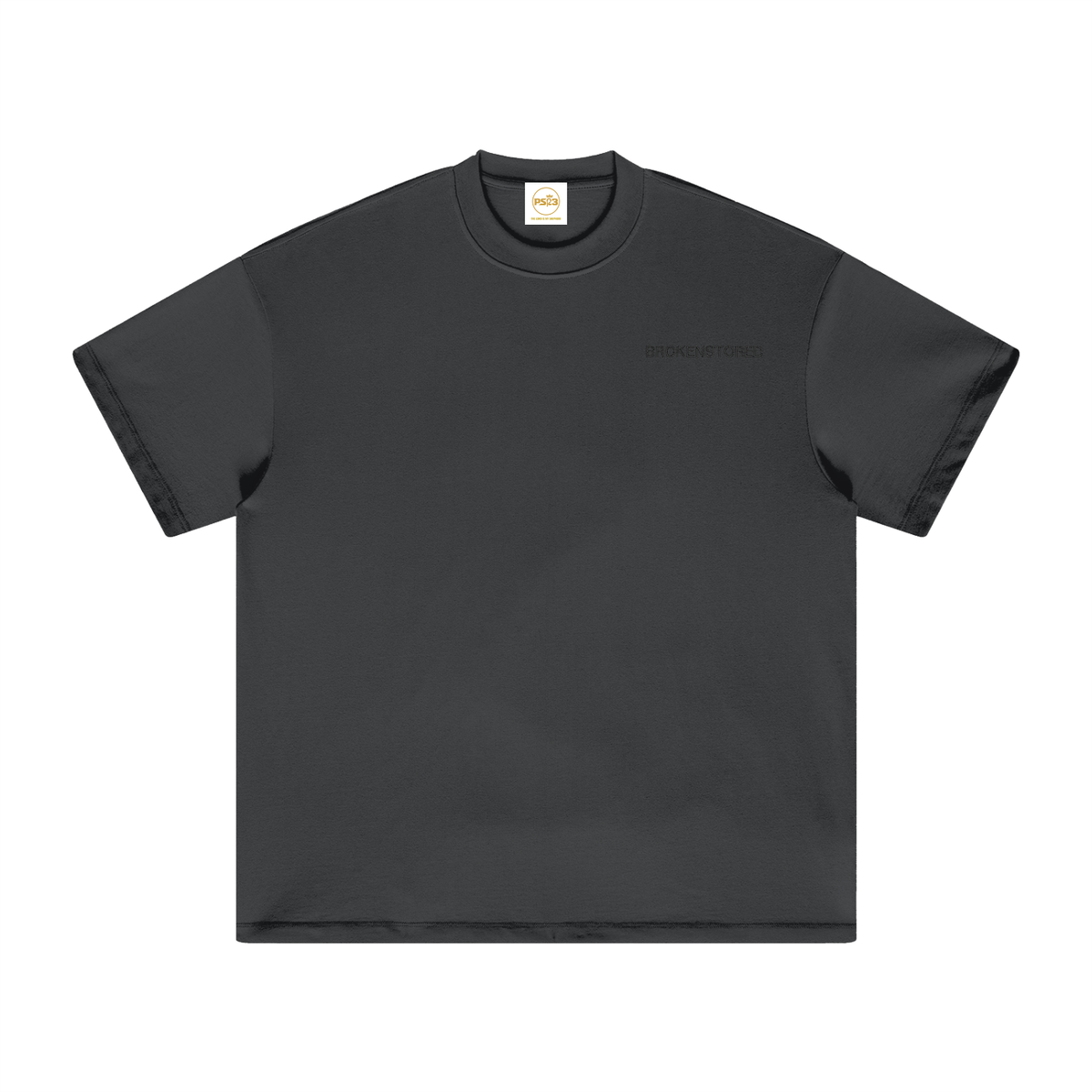 PS23 Embroidery Brokenstored Heavyweight Earth Tone T-Shirt