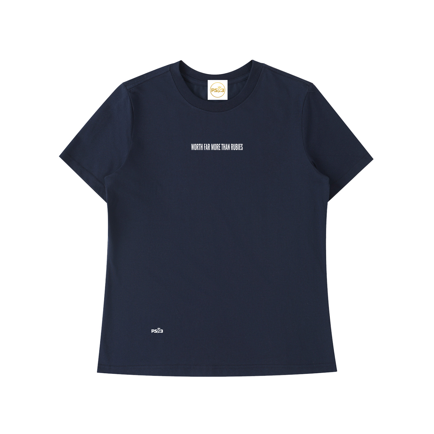PS23 Women Worth far more than rubies Essential Standard Shoulder T-Shirt