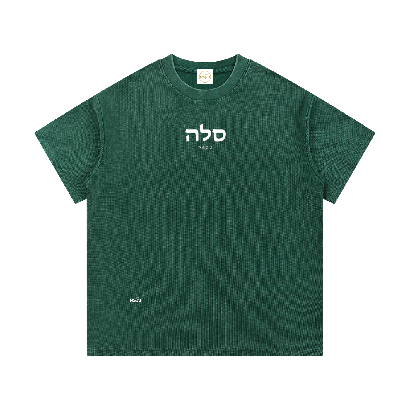 PS23 Hebrew Selah Mineral Wash Waffle Knit T-Shirt