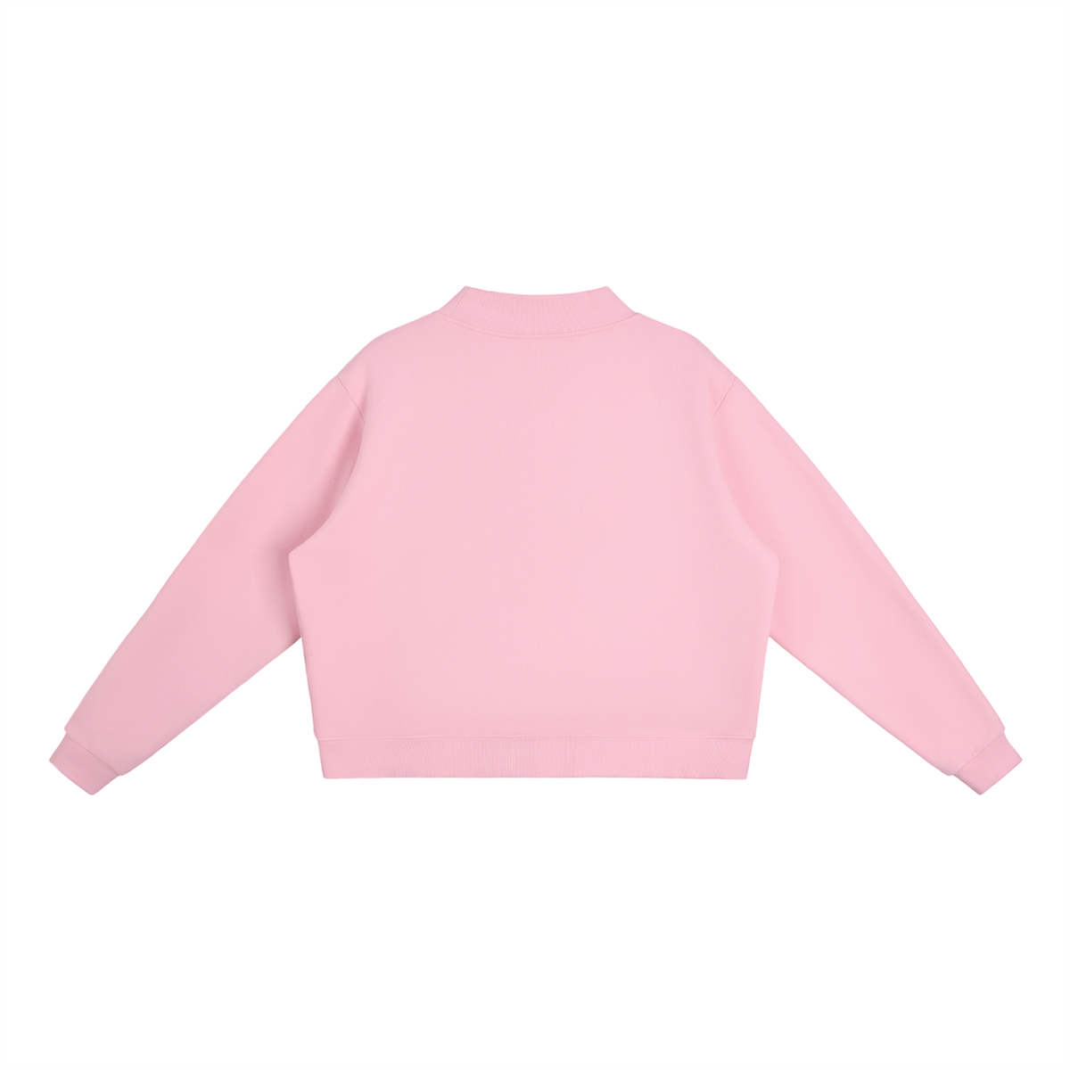 PS23 Women I shall not want Essential Fleece Mock-Neck Crew Sweatshirt