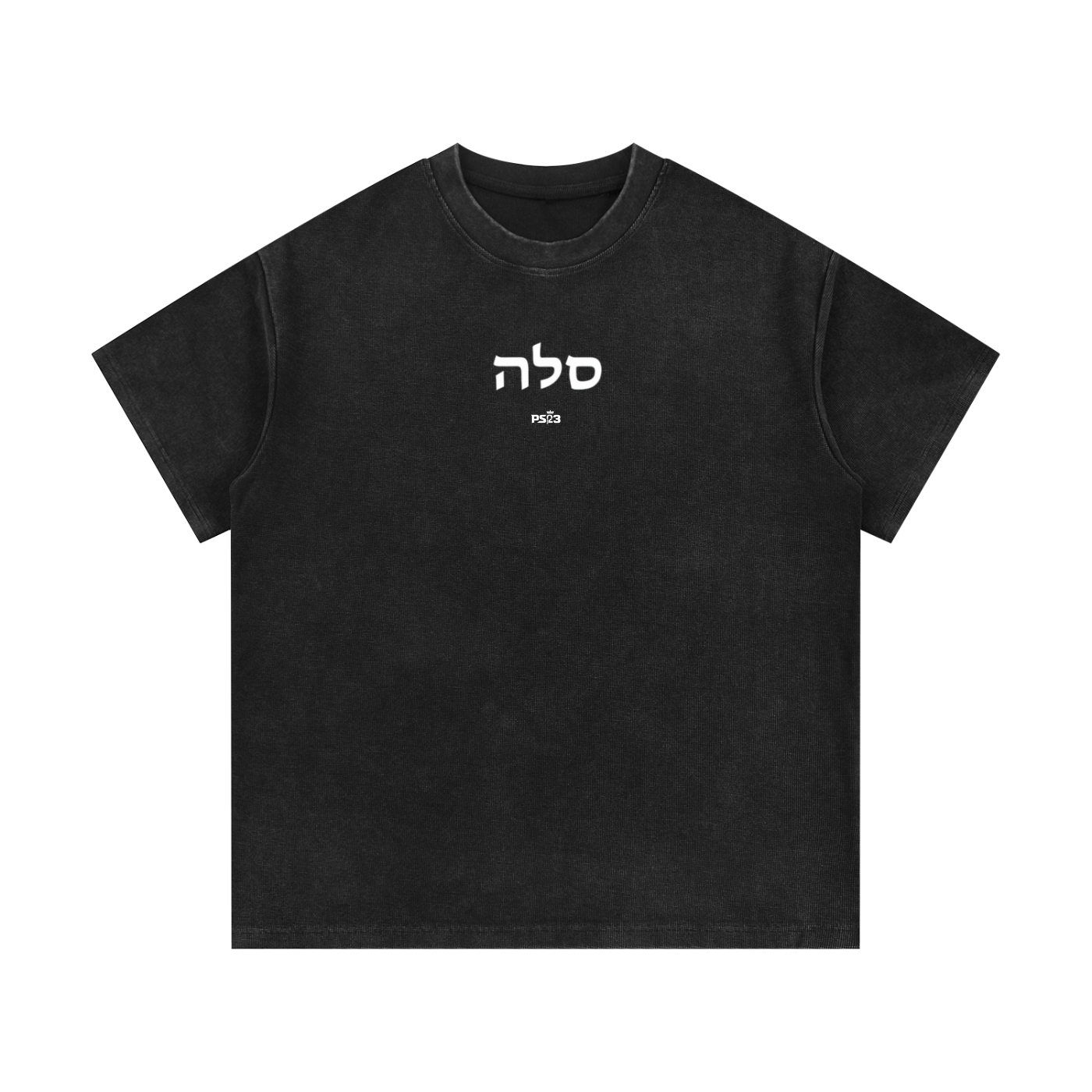 PS23 Hebrew Selah Mineral Wash Waffle Knit T-Shirt