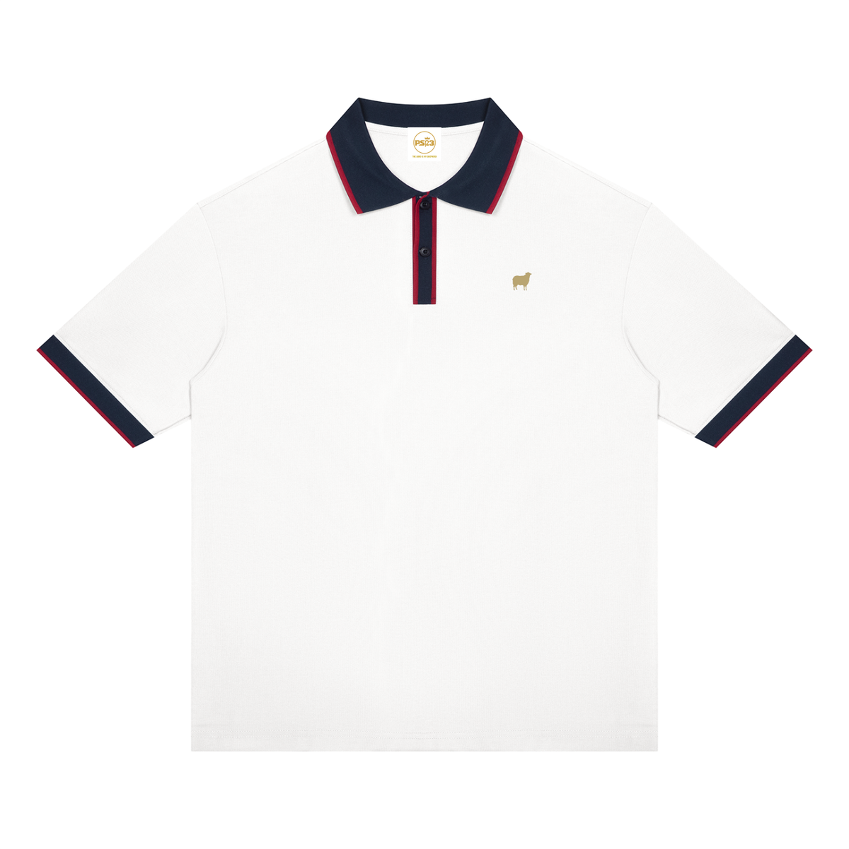 PS23 Sheep Unisex Color Block Polo Shirt