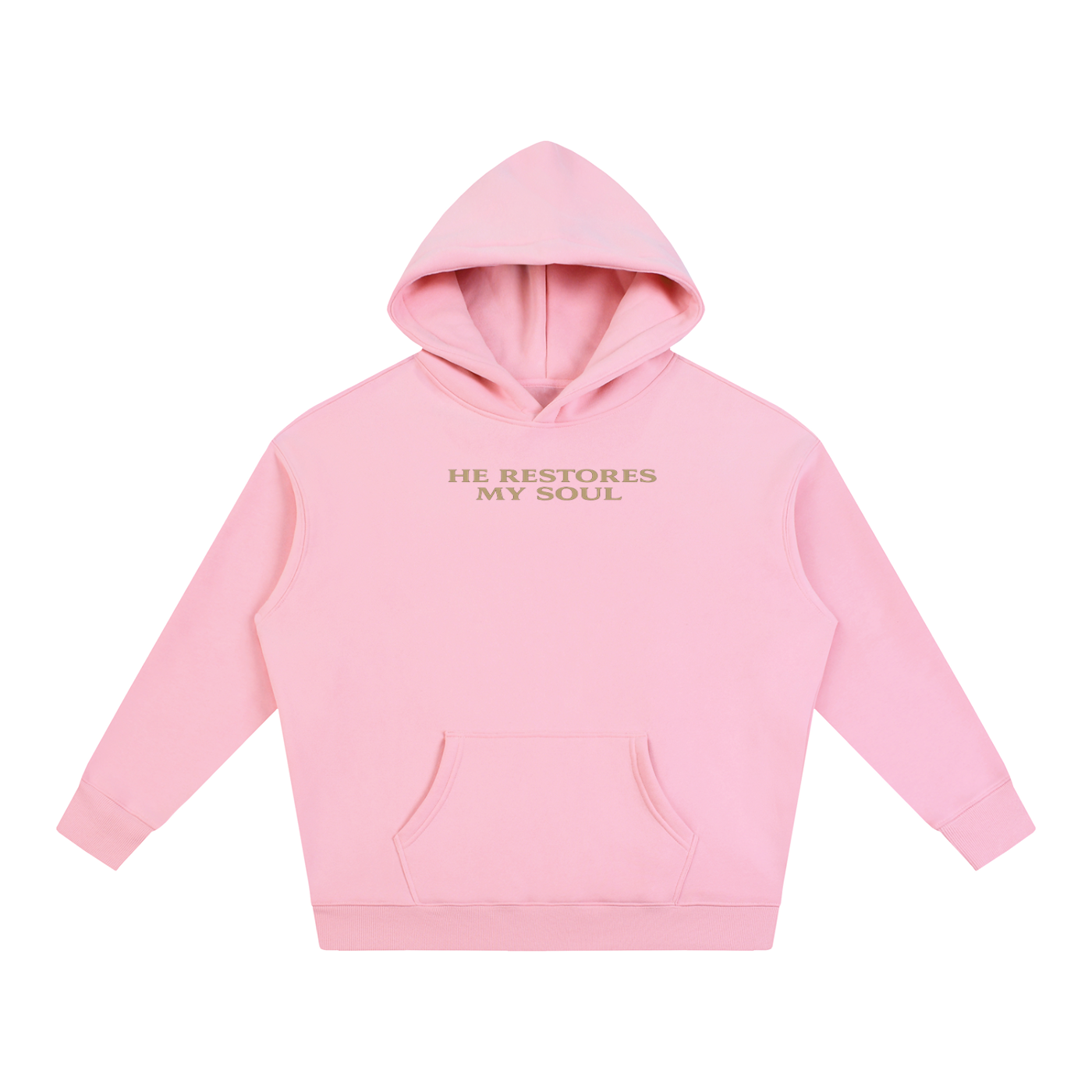 PS23 He restores my soul Oversize Fleeced Hoodie