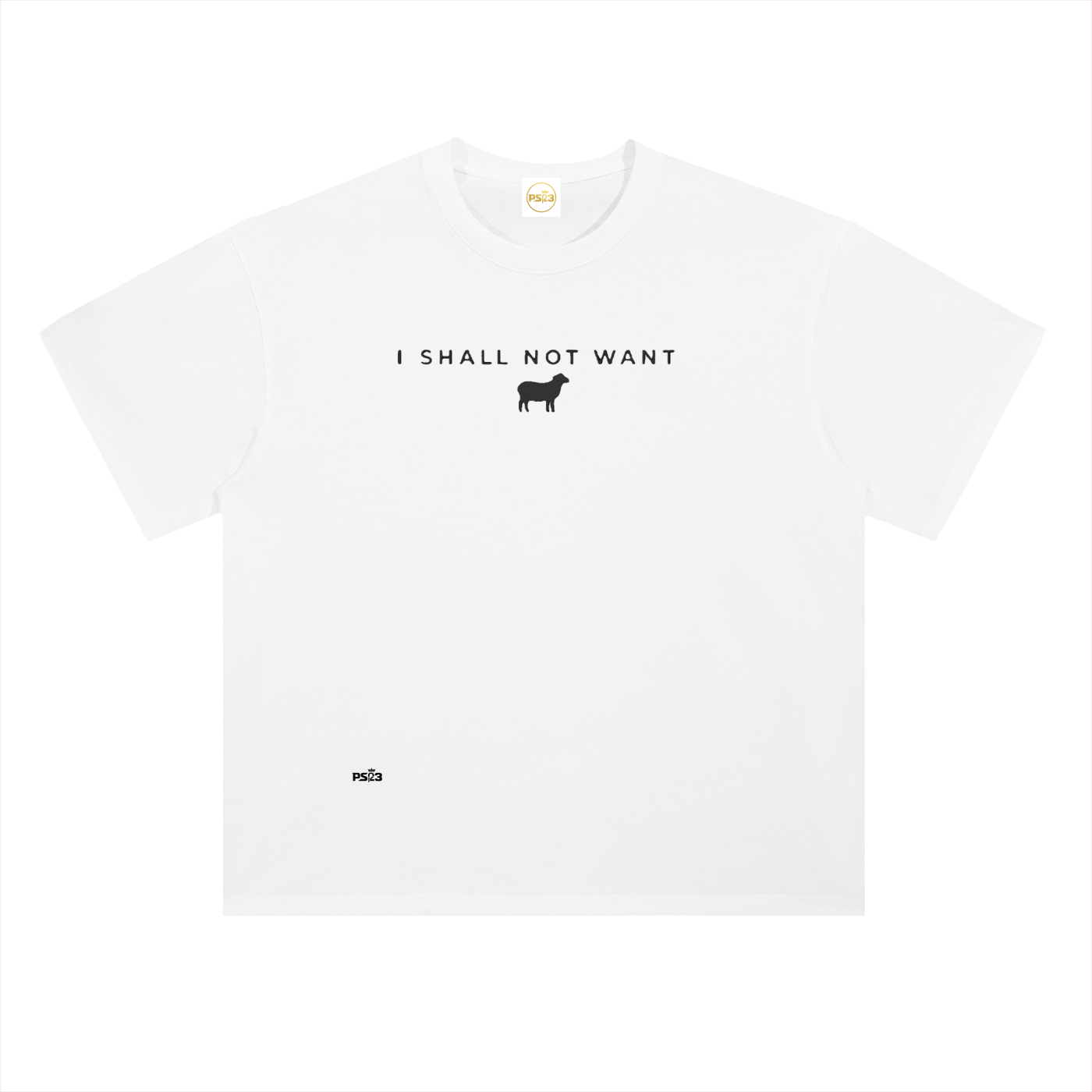 PS23 I shall not want Heavyweight Drop Shoulder Cotton T-Shirt