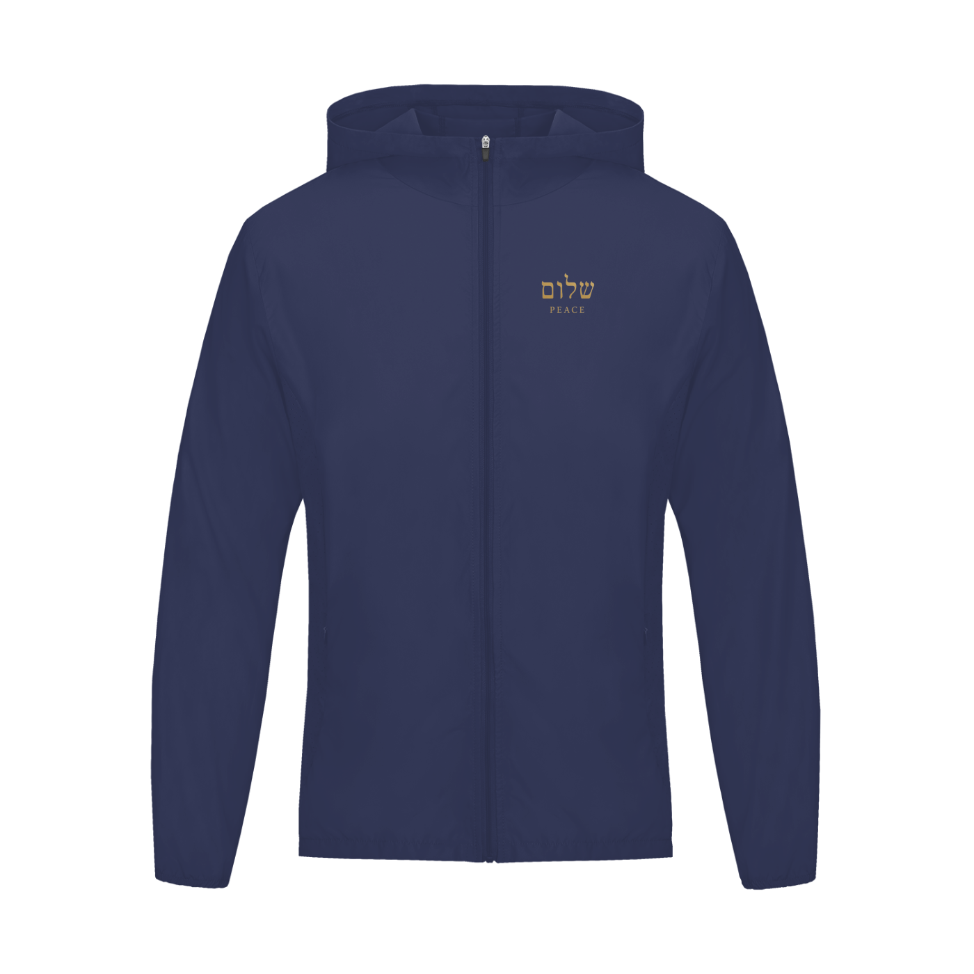 PS23 Hebrew Peace Soft Hooded Sports Jacket