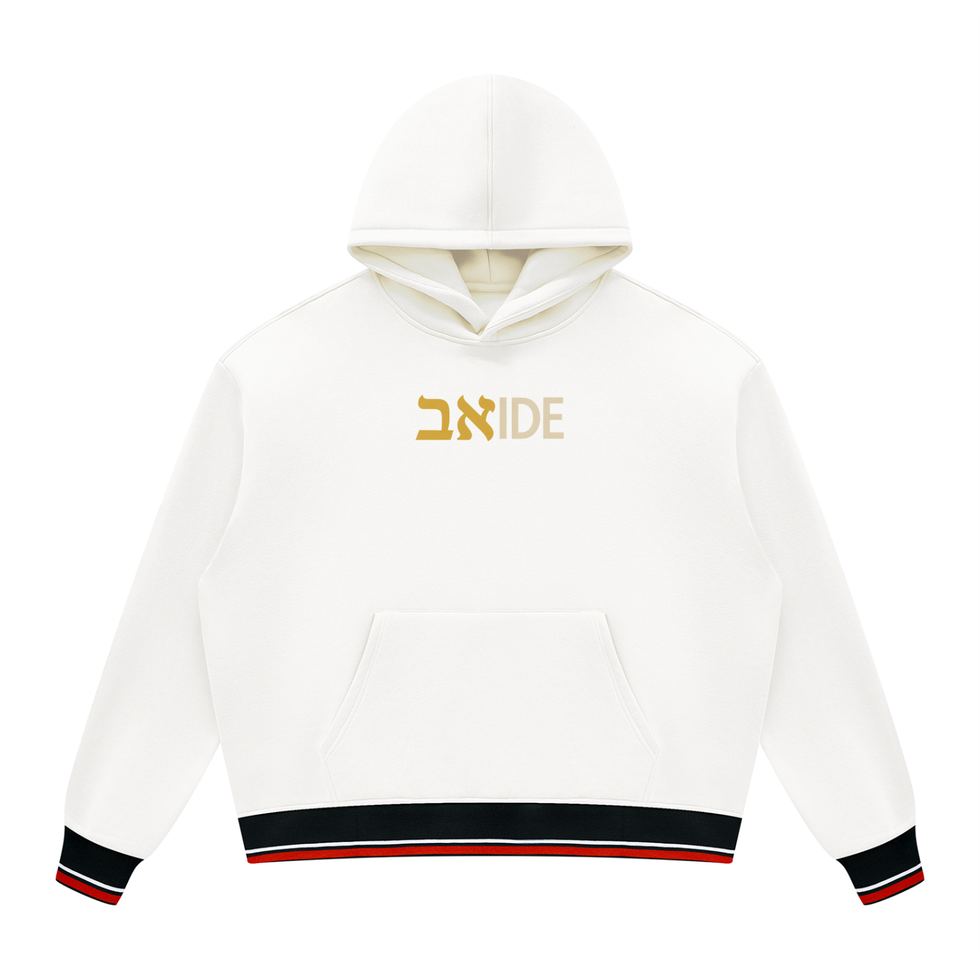 PS23 Bilingual Concept ABIDE Unisex Oversized Color Block Fleece Hoodie