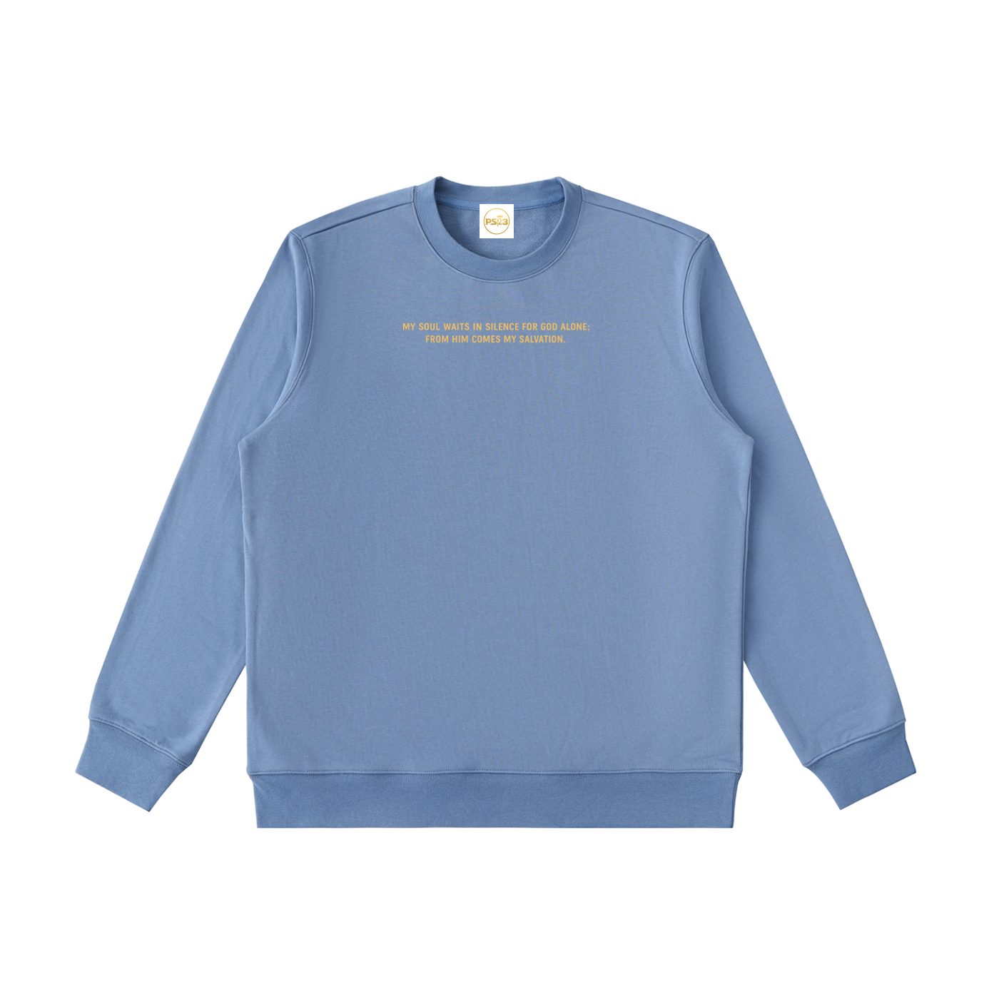 PS23 Psalm 62:1 Essential Heavyweight Crewneck  Sweatshirt