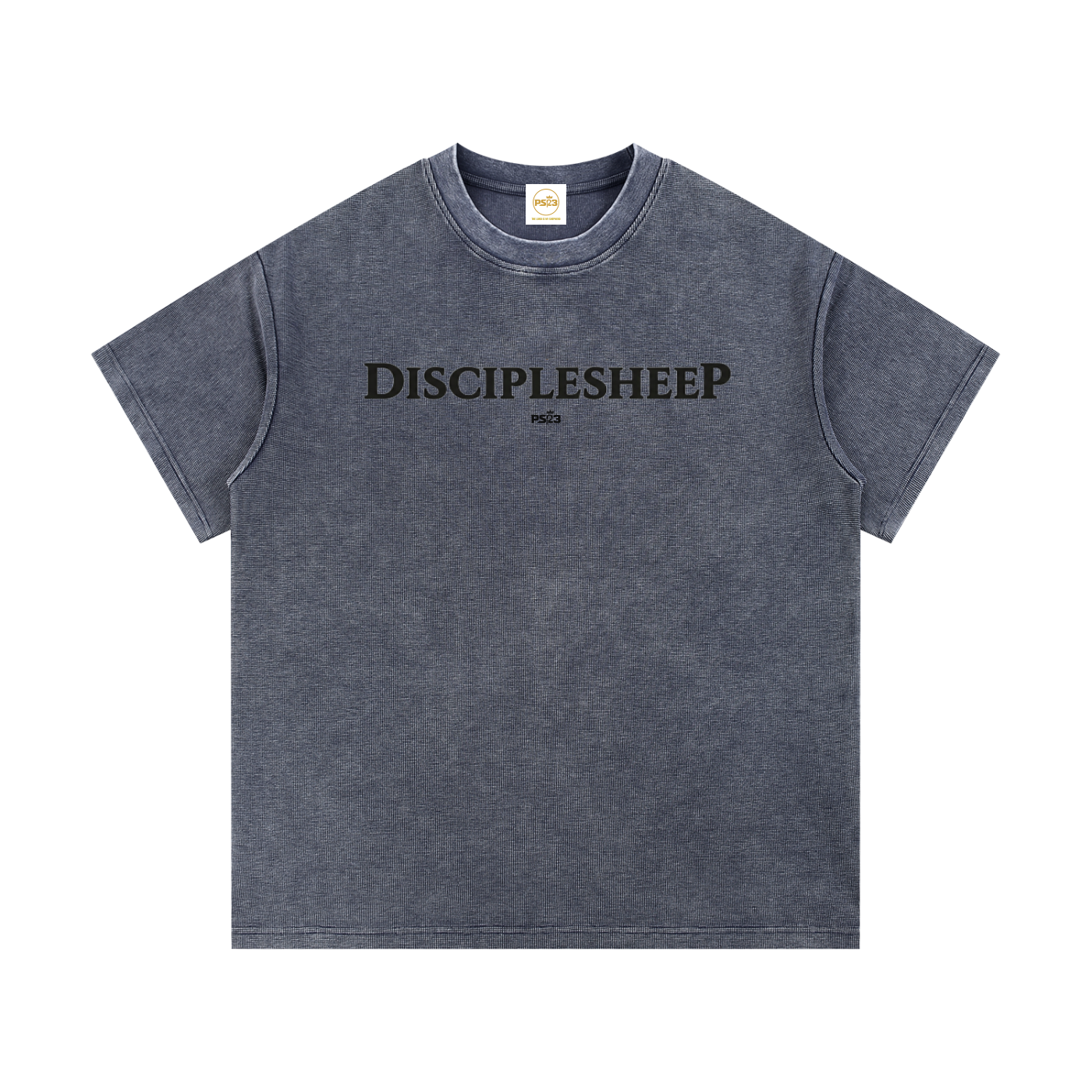 PS23 DisciplesheeP Mineral Wash Waffle Knit T-Shirt