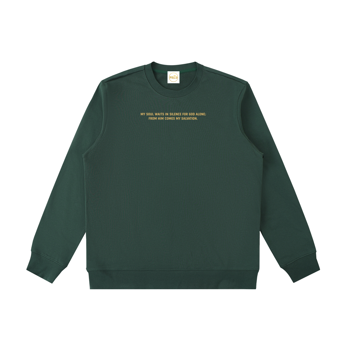 PS23 Psalm 62:1 Essential Heavyweight Crewneck  Sweatshirt