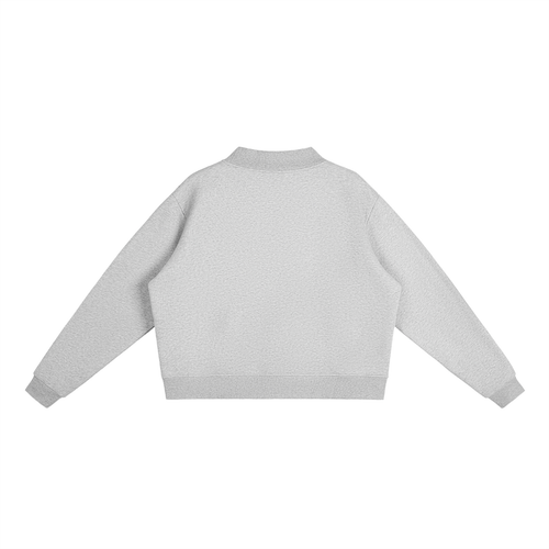 PS23 Dove Women Essential Fleece Mock-Neck Crew Sweatshirt