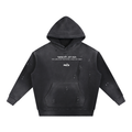 PS23 Hebrew Psalm 23:1 Vintage Washed Frayed Fleece Hoodie